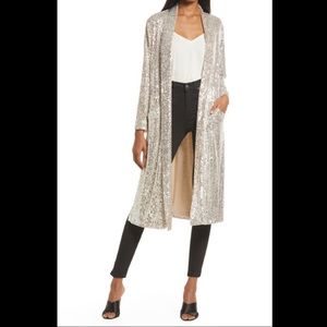 BB Dakota x Steve Madden Sequin Duster Kimono NWT